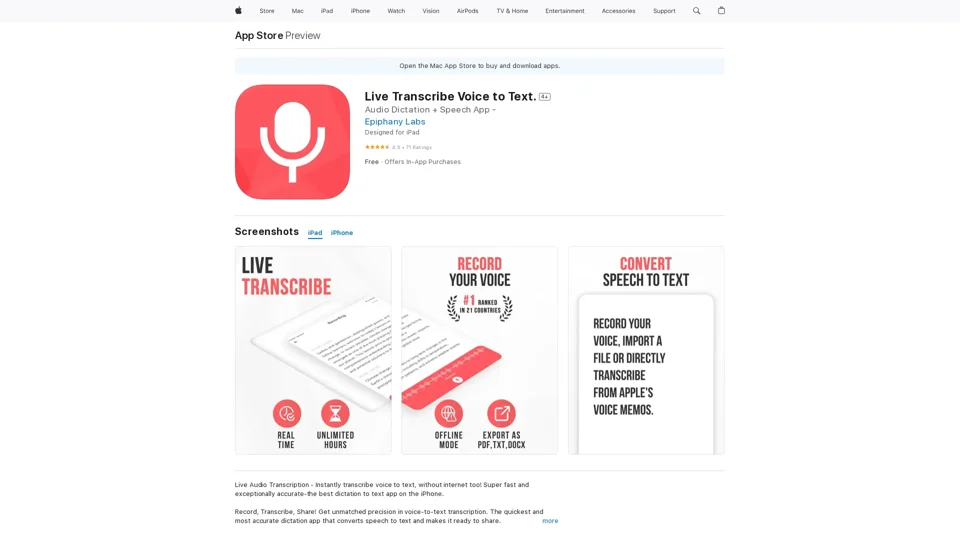 Live Transcribe Voice to Text. on the App Store