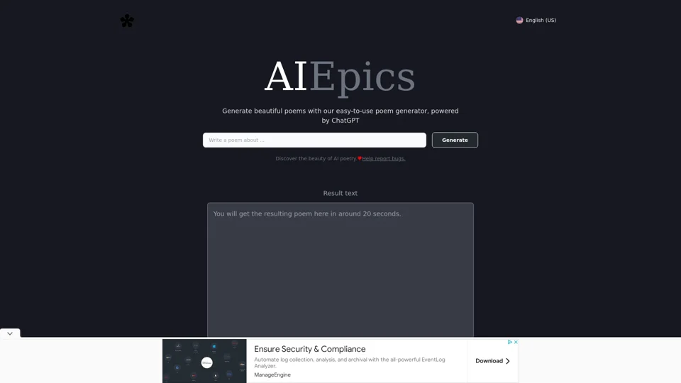 AI Poem Generator - Try Free | AIEpics