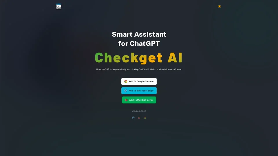 Checkget - Smart Assistant for ChatGPT