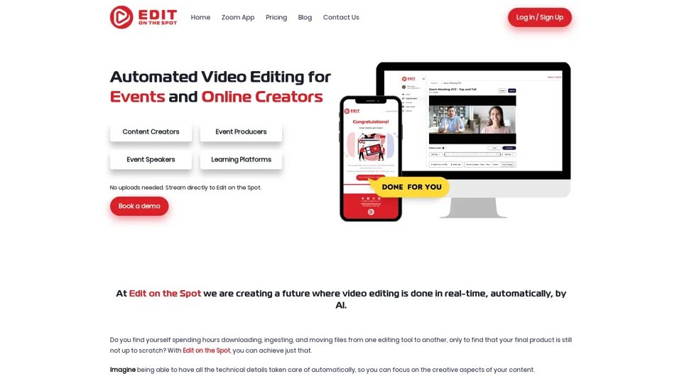 Edit on the Spot
