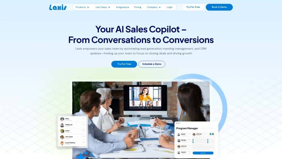 Laxis | Transform Your Sales and Meetings with Laxis: Your Ultimate AI-Powered Copilot