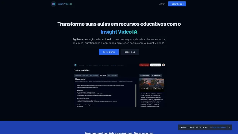 Potencialize seus vídeos | Insight Vídeo IA