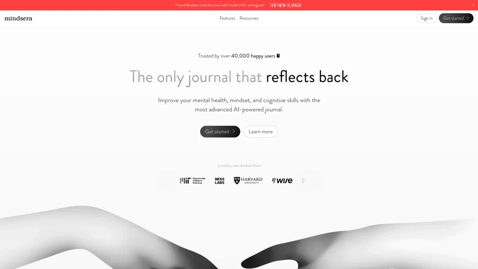 The Most Advanced AI-Powered Journal | Mindsera