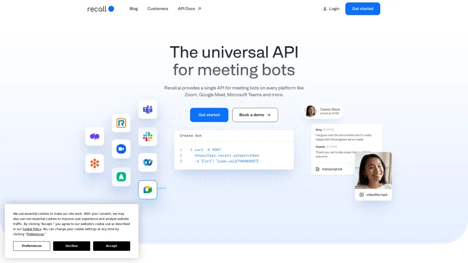 Recall.ai - The Universal API for Meeting Bots