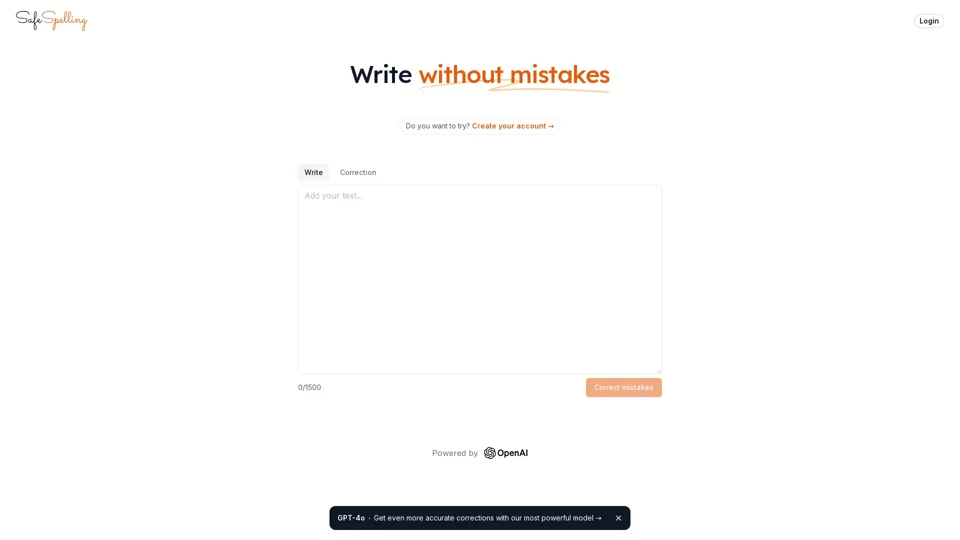 SafeSpelling - Write without mistakes