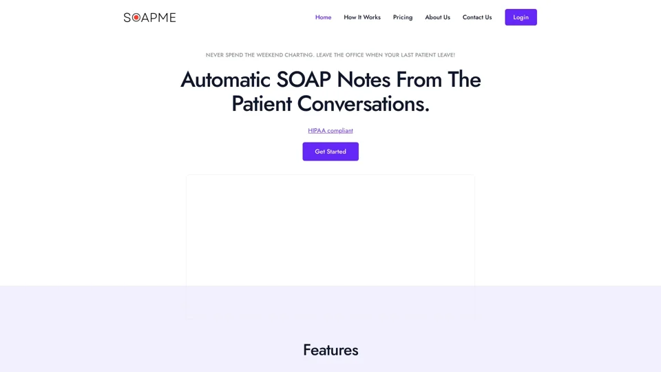 SOAPME.AI - Turn Transcription Into SOAP notes charting