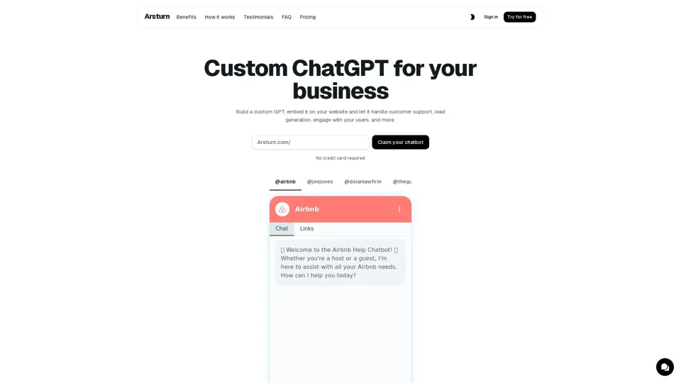 Arsturn: Instantly Create Custom ChatGPT Chatbots for Your Website | Boost Engagement & Conversions