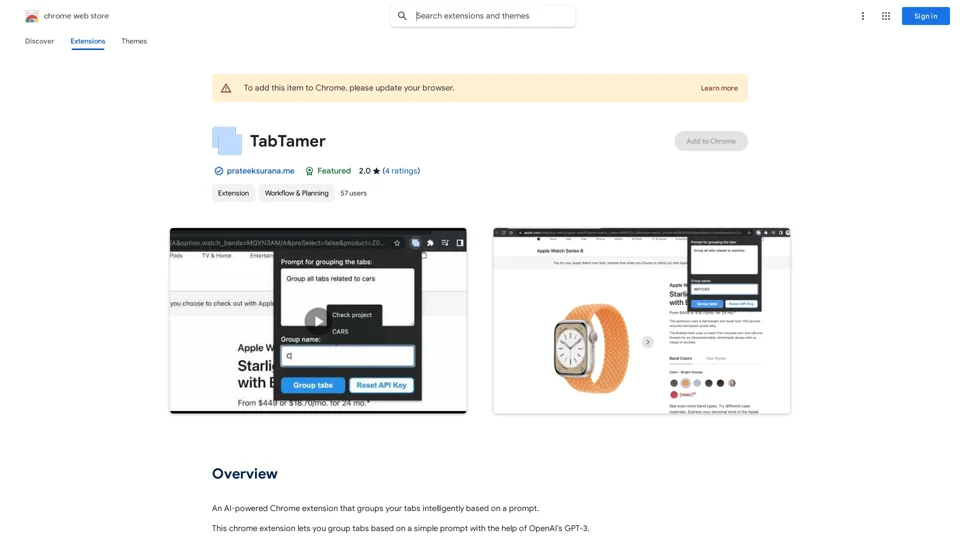 TabTamer - Chrome Web Store