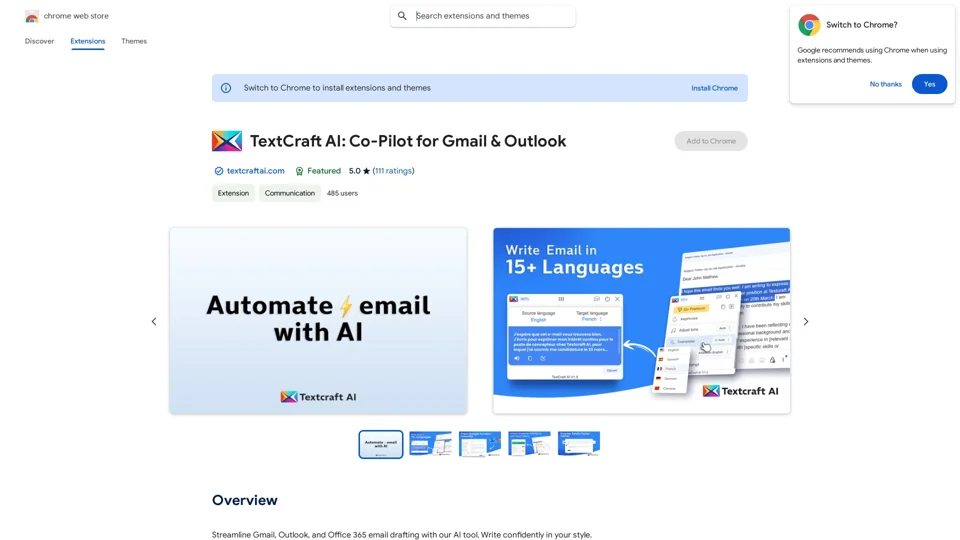 TextCraft AI: Co-Pilot for Gmail & Outlook - Chrome Web Store