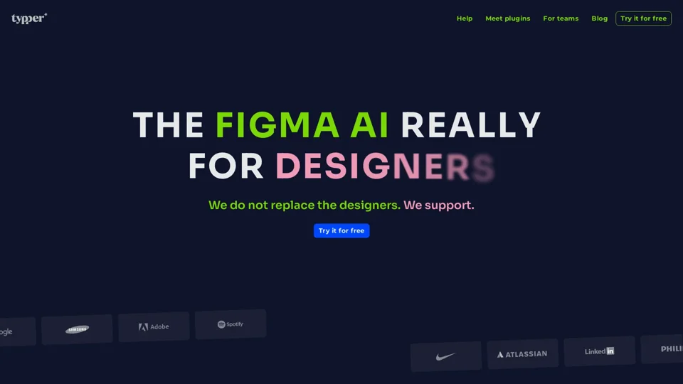 Typper - Accelerate your workflow with Figma AI