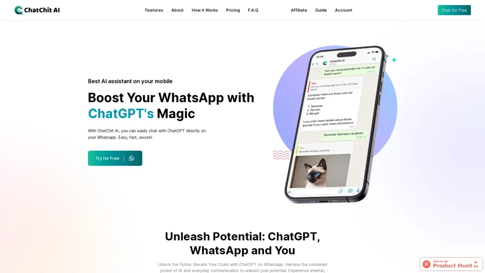 ChatChit AI - AI Chatbot for WhatsApp