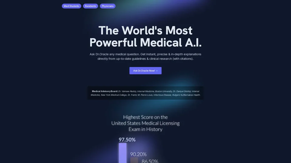 Dr.Oracle - The World's Most Powerful Medical Artificial Intelligence Platform