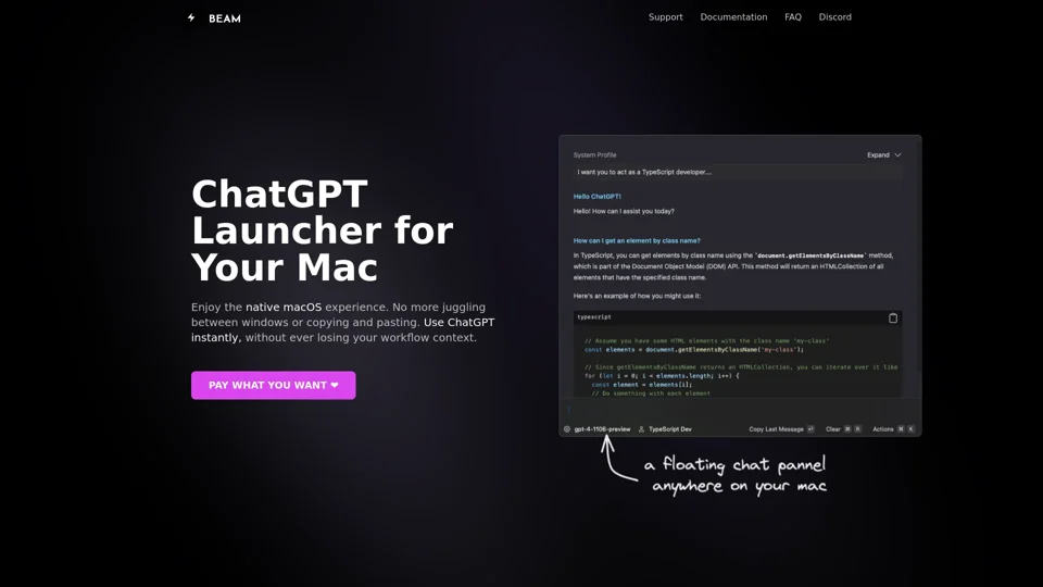 #1 ChatGPT App for macOS