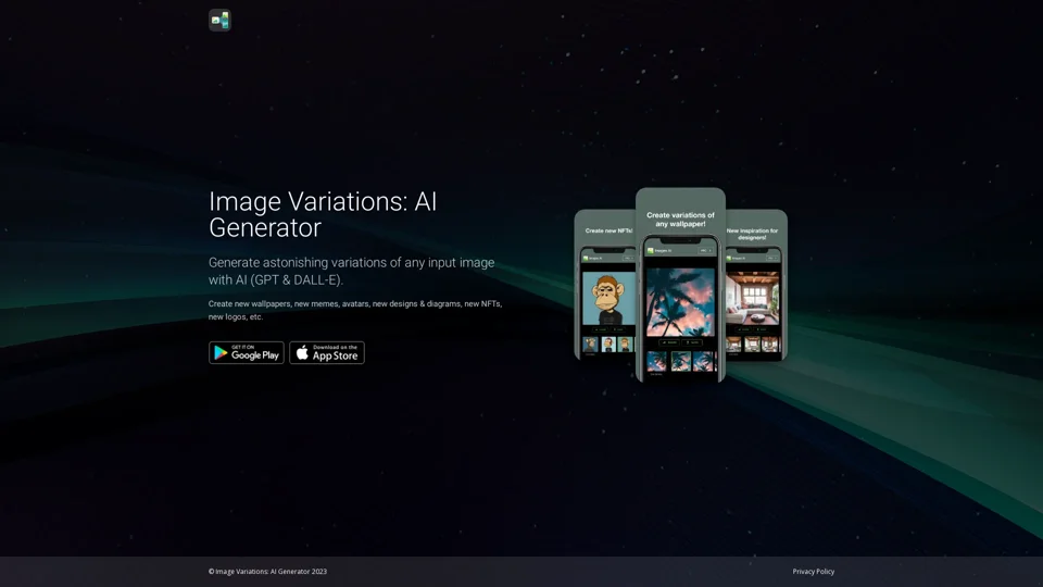 Image Variations: AI Generator - Generate variations of any input image with AI