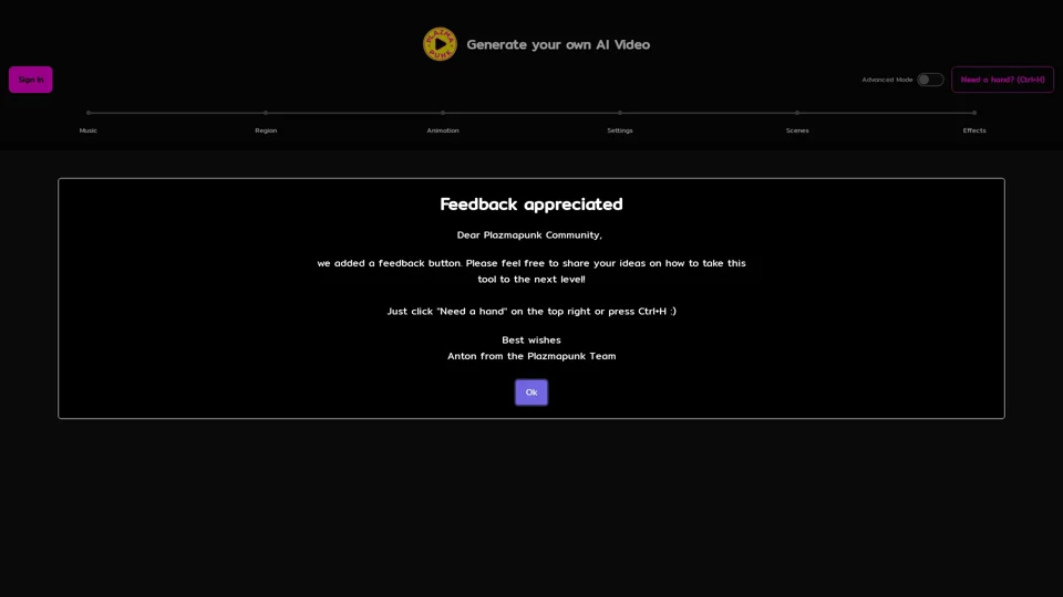 Plazmapunk | AI Music Video Generator