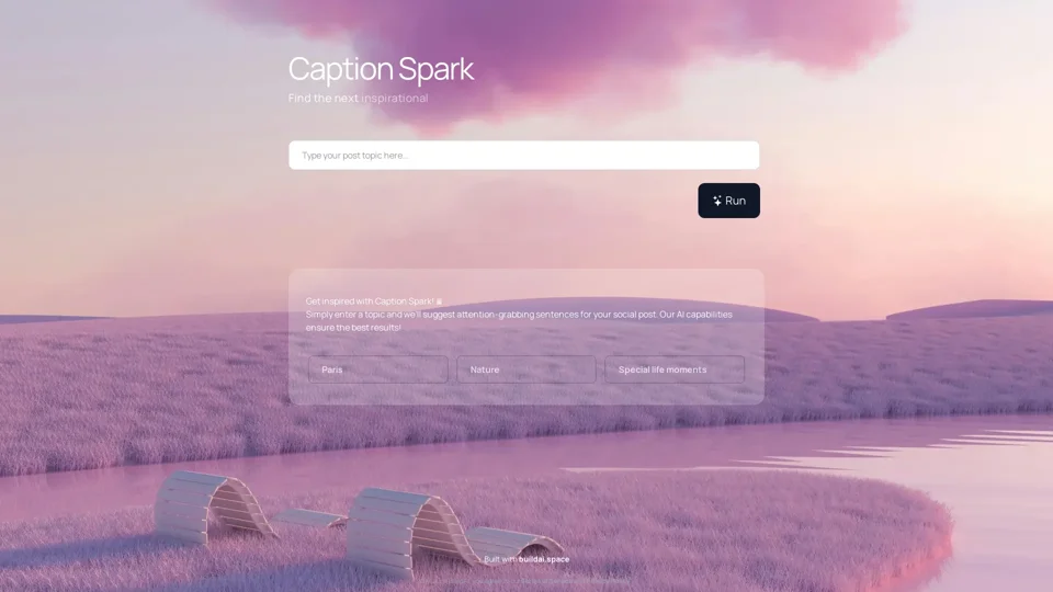 Caption Spark | BuildAI.space