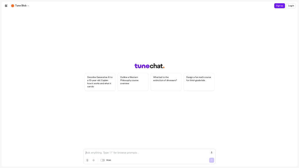 Tune Chat - Chat app powered by open-source LLMS
