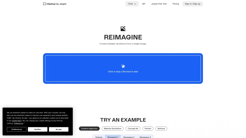 Clipdrop - Reimagine