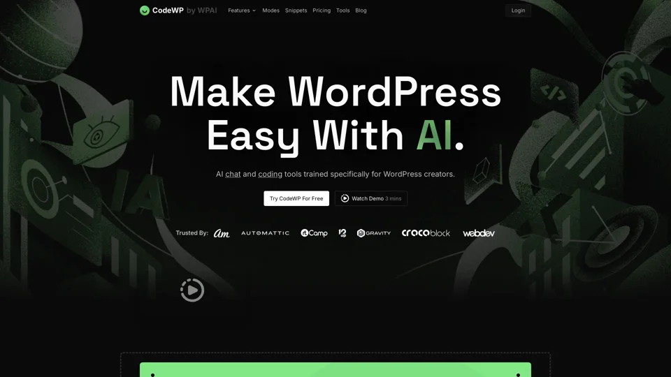 CodeWP - AI For WordPress Creators