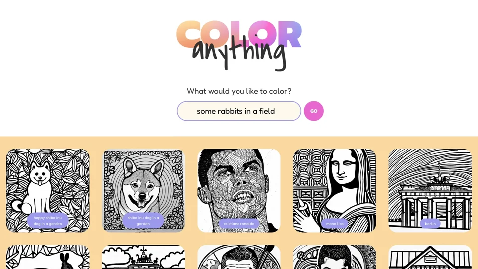 COLOR anything | AI coloring pages
