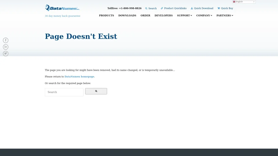 Page not found | DataNumen