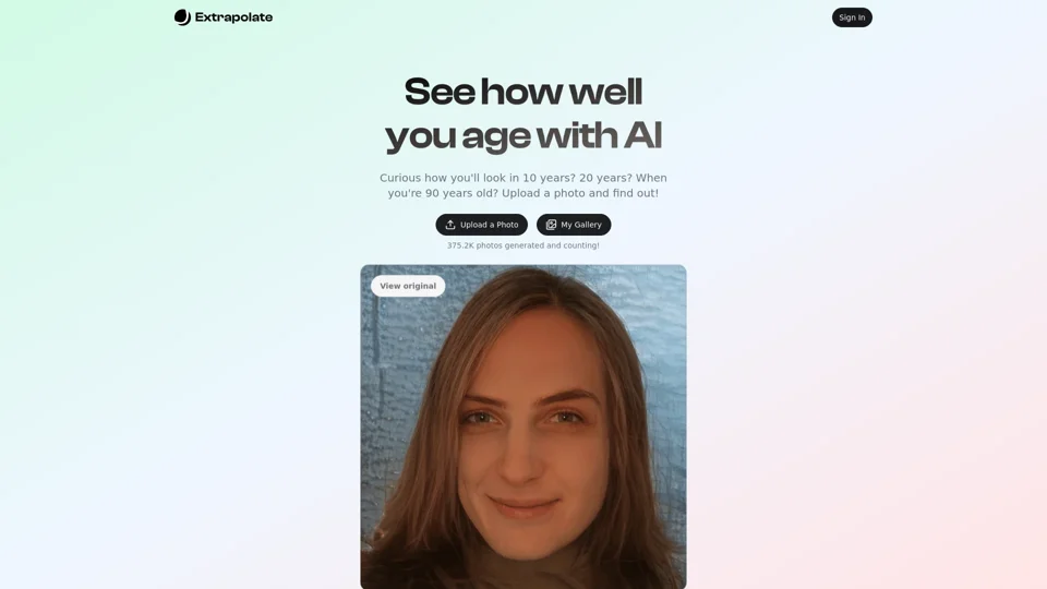 Extrapolate - Transform your face with Artificial Intelligence