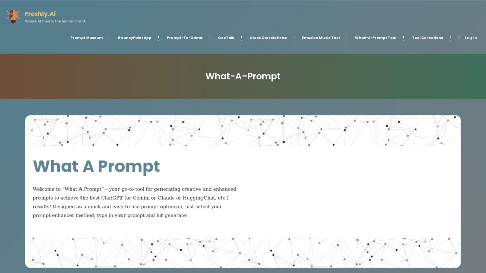 What-A-Prompt - Freshly.ai