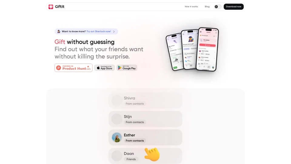 Giftit - Gift without guessing