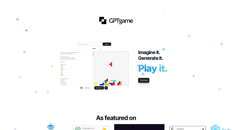 GPTGame | Generate games with GPT and play immediately!
