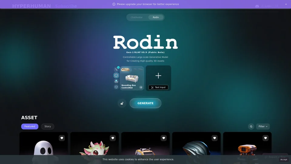 HyperHuman - AI 3D Model Generator with Rodin & ChatAvatar for Free