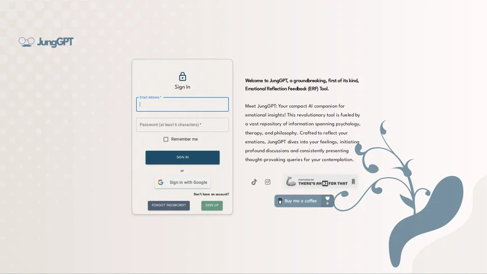 Jung GPT | Emotional Reflection Feedback Tool | AI Chat Support