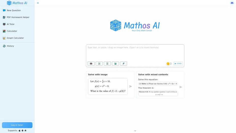 Mathos (MathGPTPro) | AI Math Solver & Calculator
