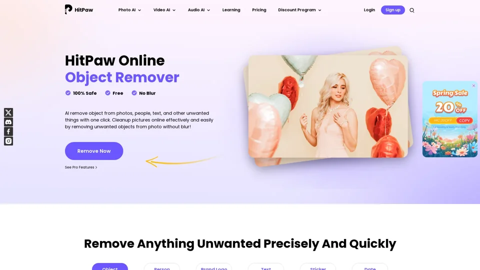 [OFFICIAL] HitPaw Remove Object From Photo Online Free