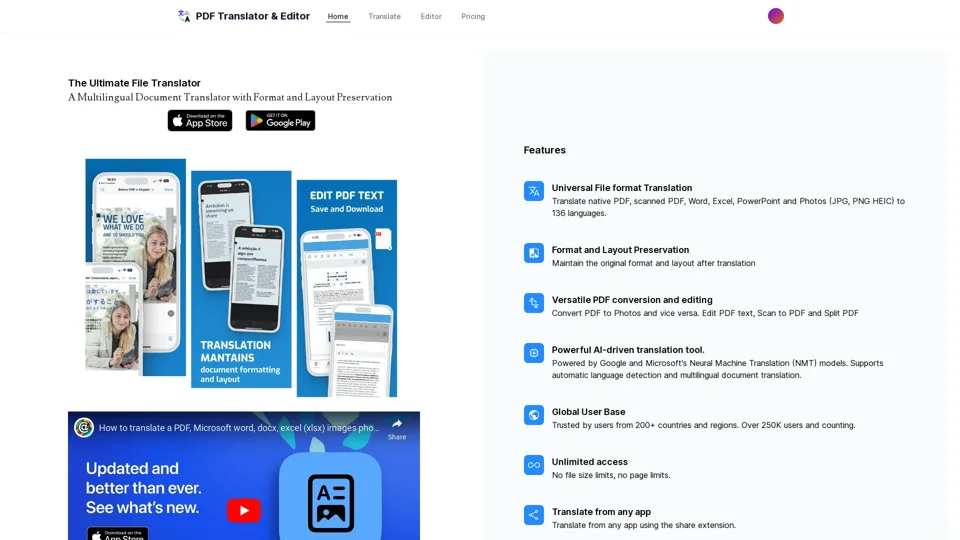 PDF Translator and Editor