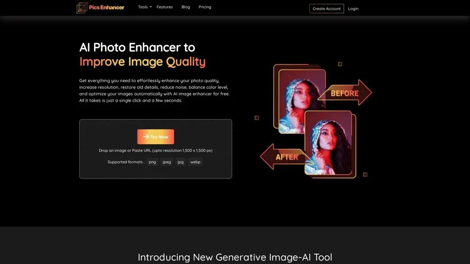 Photo Enhancer : Improve Image Quality for Free