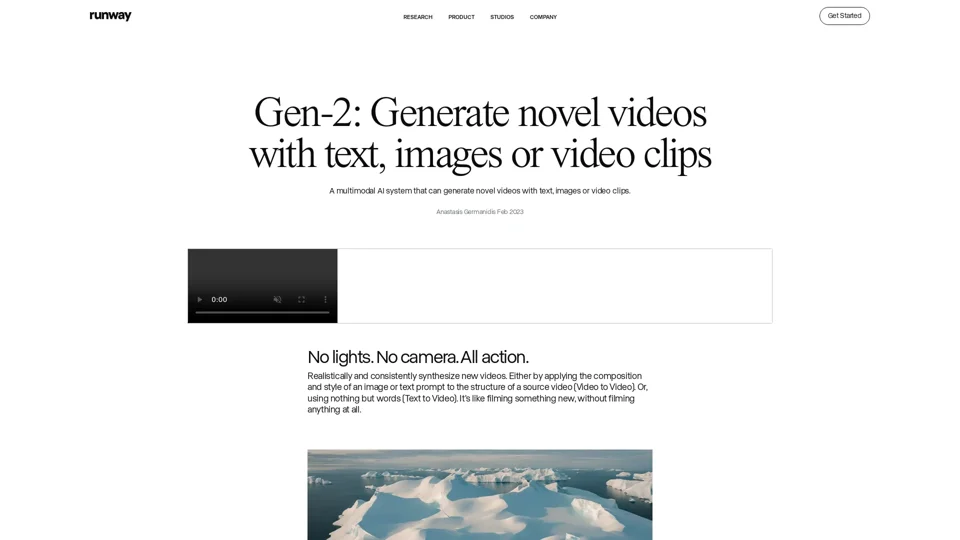 Runway Research | Gen-2: Generate novel videos with text, images or video clips