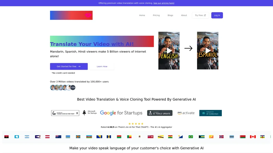 VideoDubber: AI Video Translation, Text-to-Speech - Try Free