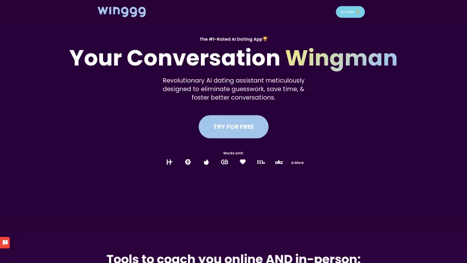 Winggg: #1 AI Wingman Dating Assistant - Get Free Rizz!