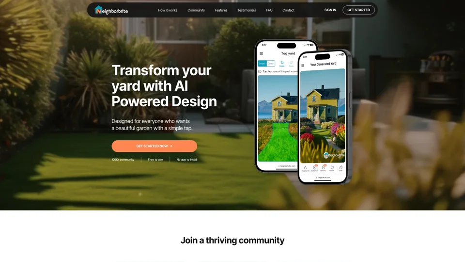 Neighborbrite - Free AI Landscape Design Inspiration