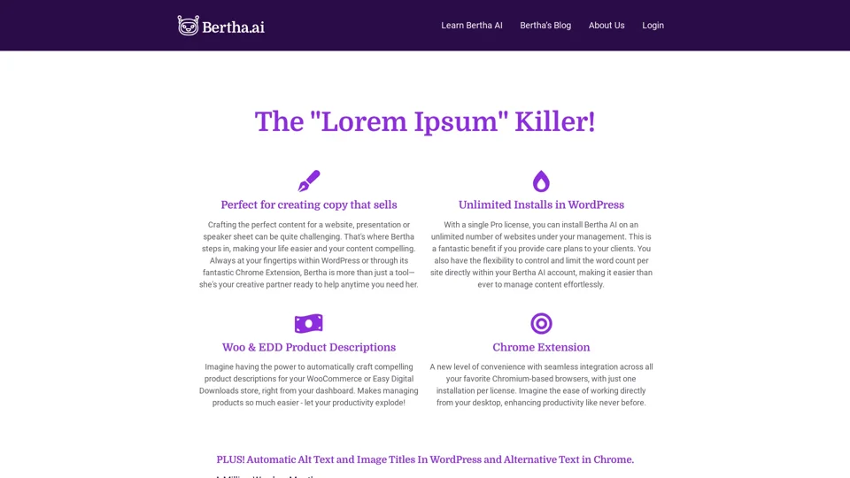 The only real ChatGpt alternative for Wordpress and Chrome