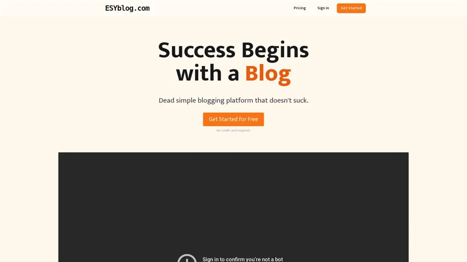 EsyBlog - Simple blogging platform