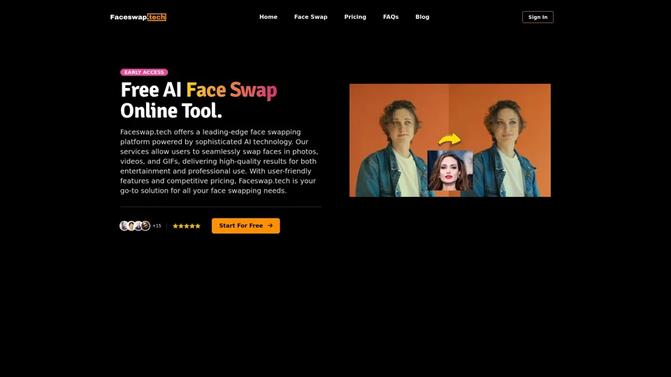 Free AI Face Swap Online Tool for Videos, GIFs and Photos | Faceswap.tech