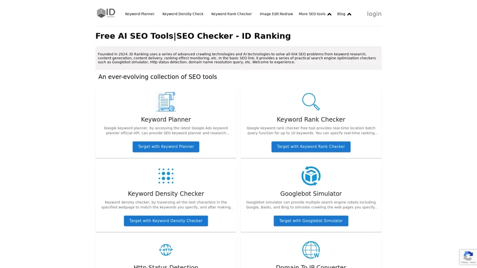 Free AI SEO Tools|SEO Checker - ID Ranking