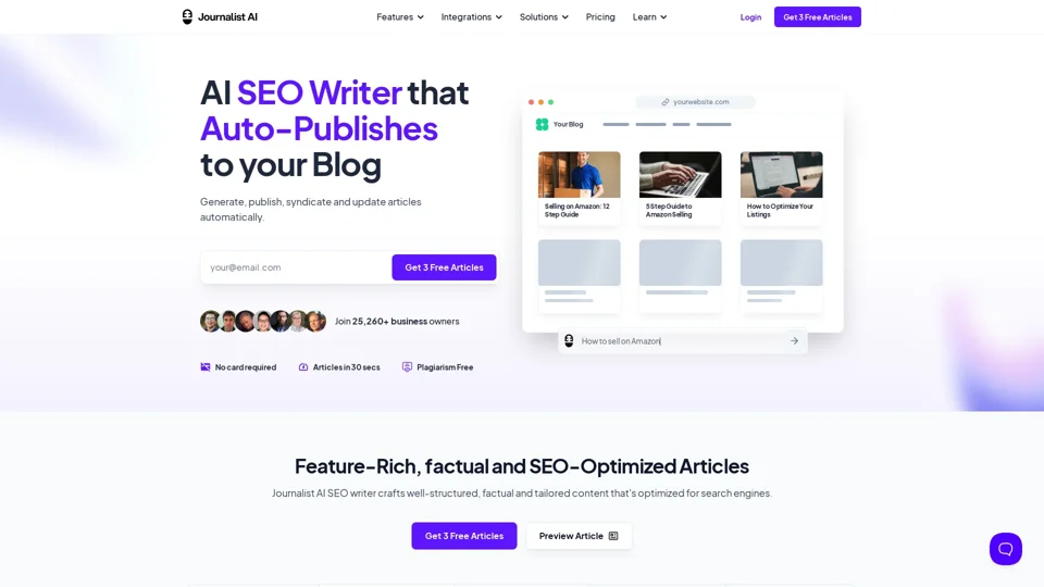 Journalist AI | AI Article Writer for SEO