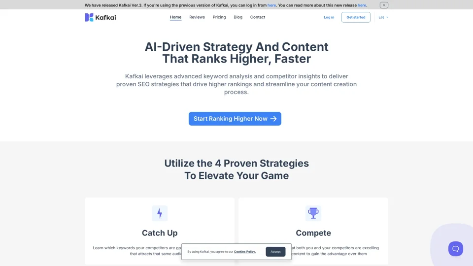 AI SEO Content & Competitor Insights Tool - Kafkai