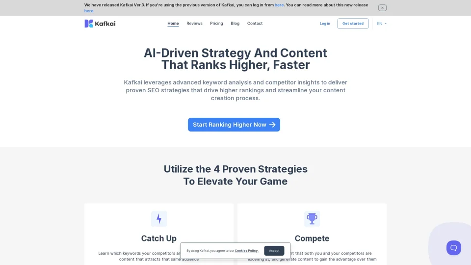 AI SEO Content & Competitor Insights Tool - Kafkai