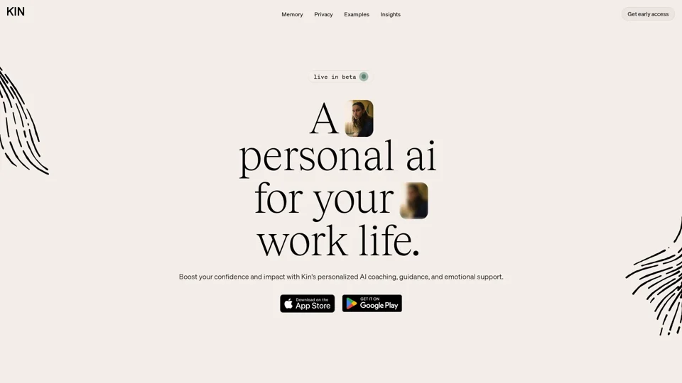 Kin - A personal AI for your private life.