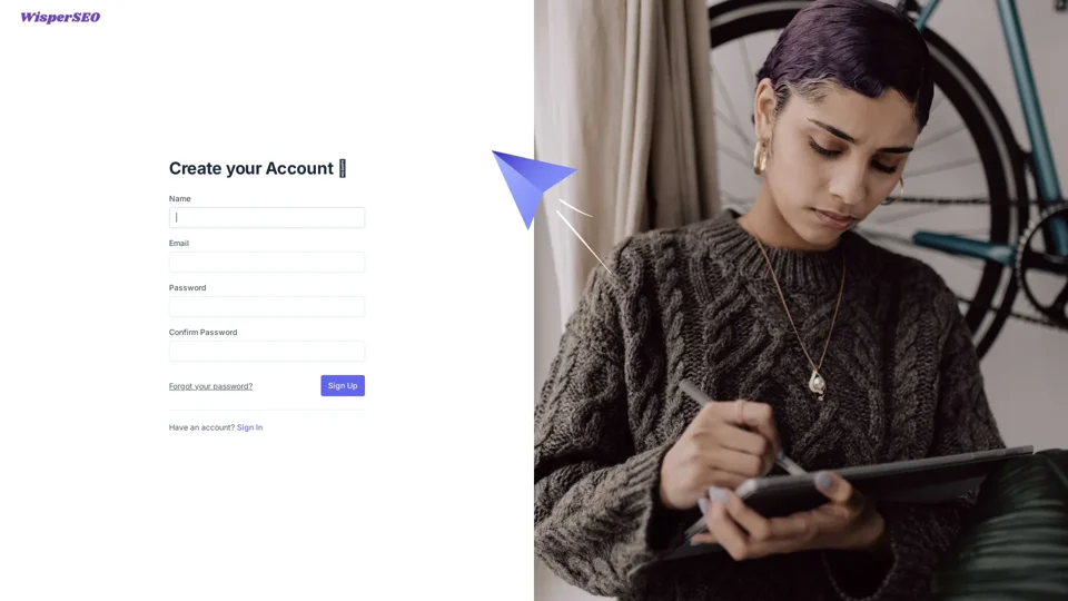 Register | WisperSEO