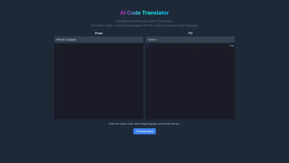 AI Code Translator Online Free 🤖 | Code llama | AI-Code-Translator.com