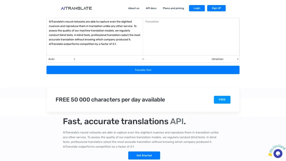 AI Translate - Automated translation API service